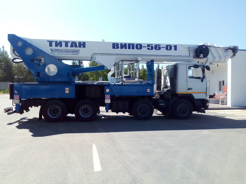 Автовышка 56м на базе МАЗ 6516C9 Автовышка 56м на базе МАЗ 6516C9