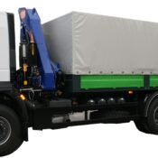 Бортовий автомобіль УАК PM 15.5 на IVECO Trakker AD380T36 тент