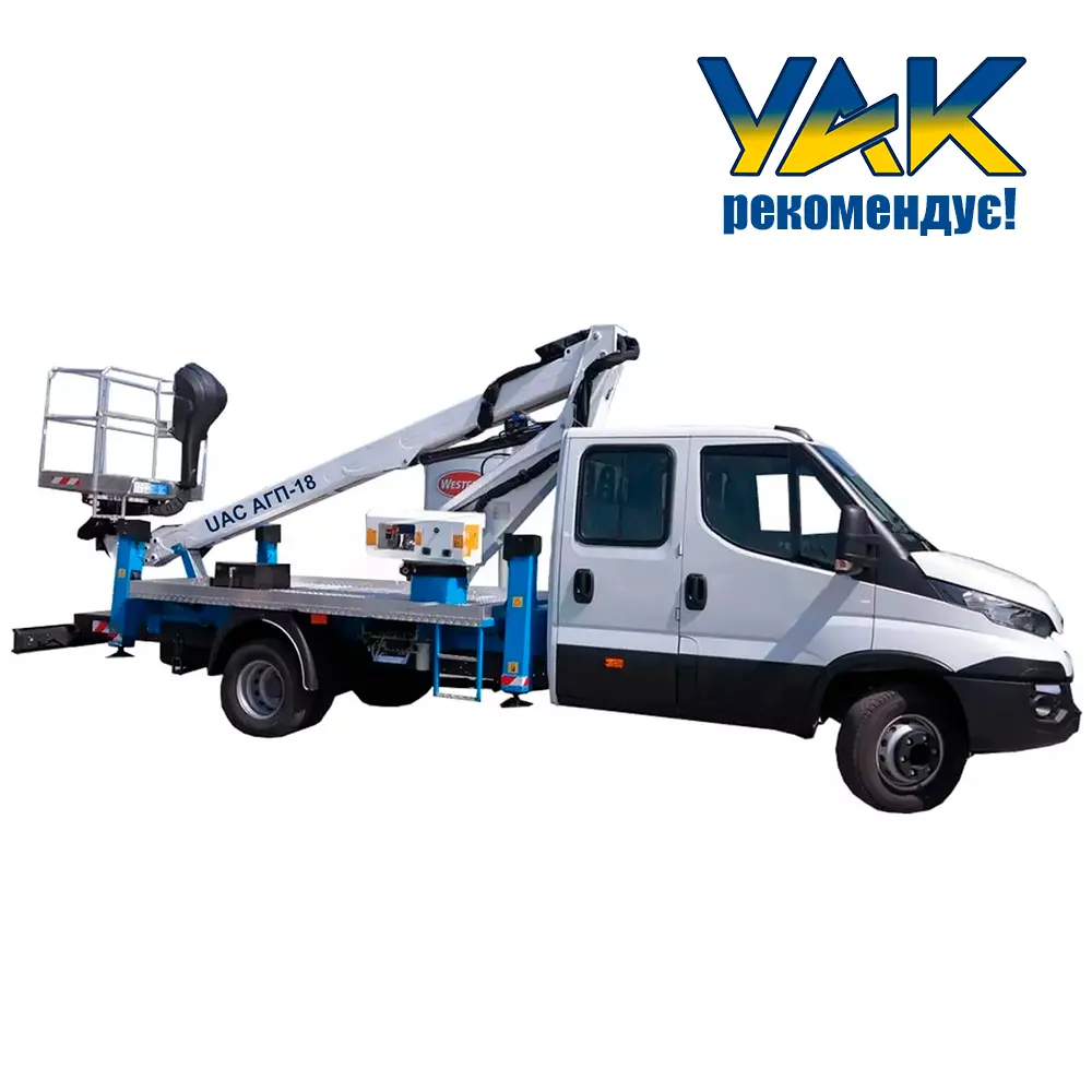 Автовышка УАК АГП-18 Oil&Steel Scorpion 1812 H на базе IVECO Daily 60C16